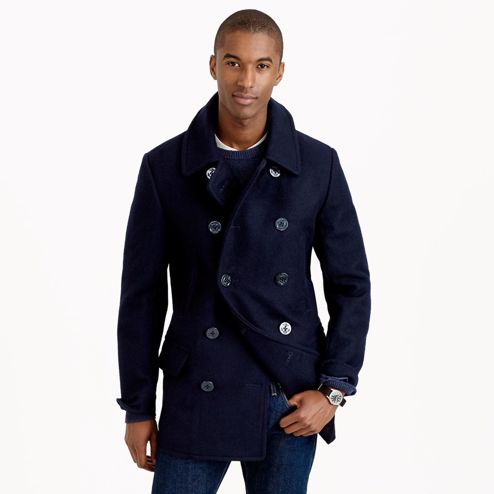 J Crew Dock Peacoat in Navy